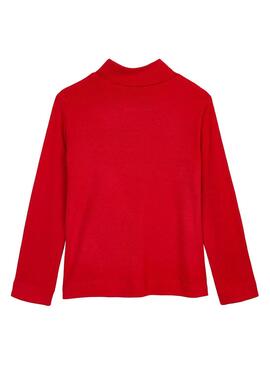 Pullover Mayoral Canale Basico Rosso per Bambina