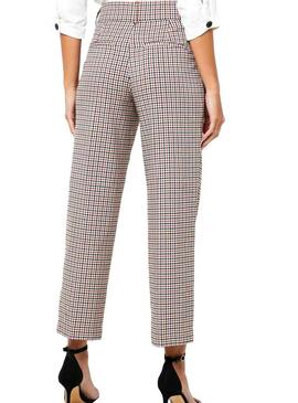 Pantalonies Only Bea Quadri Mid Ank per Donna