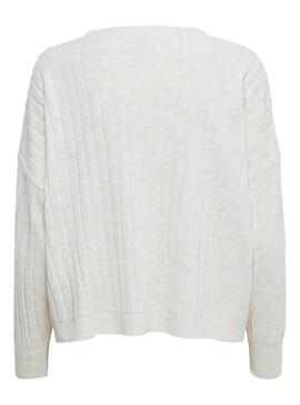 Pullover Only Tessa Beige Testurizzato per Donna