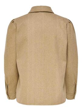 Camicia Only Eilena Marrone per Donna