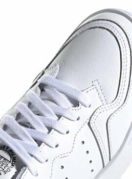 Sneaker Adidas Supercourt Junior Pelle Bianco