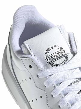Sneaker Adidas Supercourt Junior Pelle Bianco