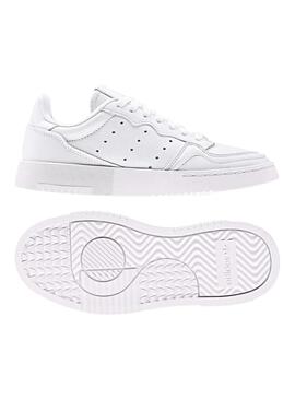 Sneaker Adidas Supercourt Junior Pelle Bianco