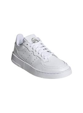 Sneaker Adidas Supercourt Junior Pelle Bianco