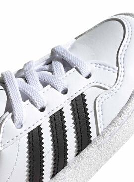 Sneaker Adidas Team Court Mini Bianco per Bambino