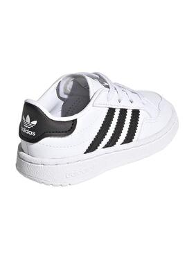 Sneaker Adidas Team Court Mini Bianco per Bambino