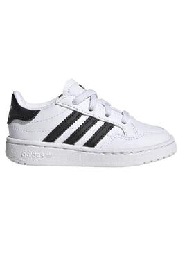 Sneaker Adidas Team Court Mini Bianco per Bambino