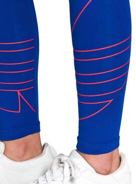Leggings Adidas Logo grande Blu per Donna