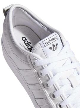 Sneaker Adidas Nizza Platform Bianco per Donna