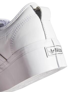 Sneaker Adidas Nizza Platform Bianco per Donna