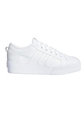 Sneaker Adidas Nizza Platform Bianco per Donna