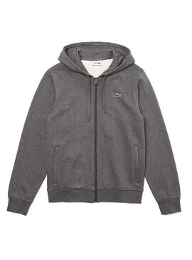 Felpe Lacoste Zip Grigio per Uomo