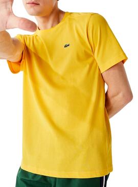 T-Shirt Lacoste Basic Giallo per Uomo