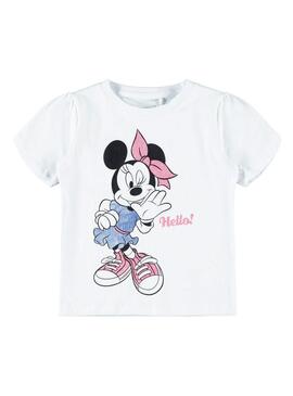 T-Shirt Name It Minnie Bianco per Bambina