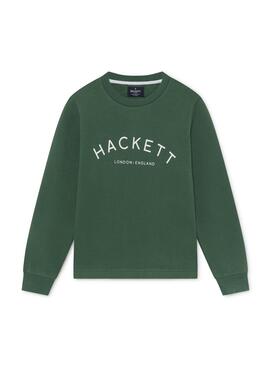 Felpe Hackett Logo Verde per Bambino