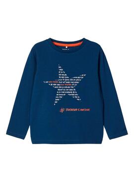 T-Shirt Name It Star Blu per Bambino
