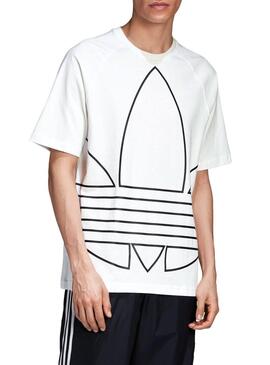 T-Shirt Adidas Big Trefoil Bianco per Uomo