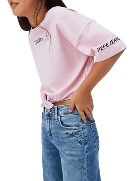 T-Shirt Pepe Jeans Elisabeth Malva per Bambina