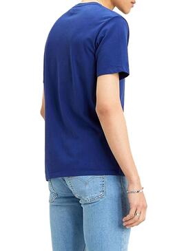 T-Shirt Levis Basic Blu per Uomo