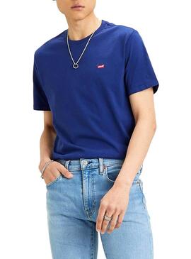 T-Shirt Levis Basic Blu per Uomo