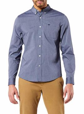 Camicia Dockers Topos Blu per Uomo