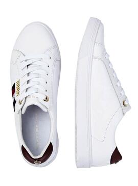 Sneaker Tommy Hilfiger Lace Up Bianco Donna