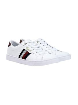 Sneaker Tommy Hilfiger Lace Up Bianco Donna