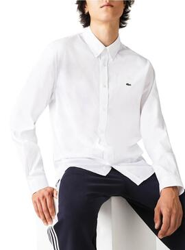 Camicia Lacoste Basic Bianco per Uomo