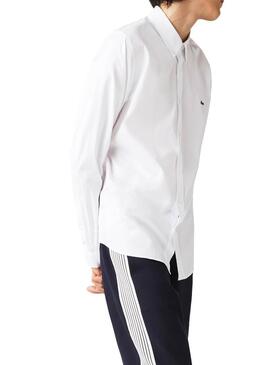 Camicia Lacoste Basic Bianco per Uomo