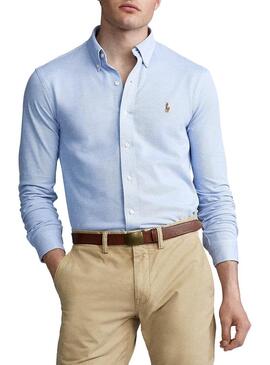 Camicia Polo Ralph Lauren Oxford Blu per Uomo