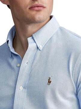 Camicia Polo Ralph Lauren Oxford Blu per Uomo