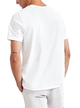 T-Shirt Ecoalf Patch Bianco per Uomo