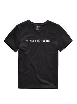 T-Shirt G Star Raw Nero per Bambino