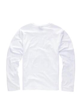 T-Shirt G Star Long Sleeve Bianco per Bambino