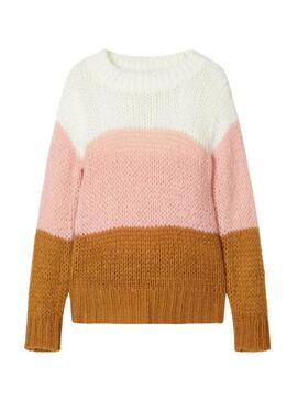 Pullover Name It Folis Brown per Bambina