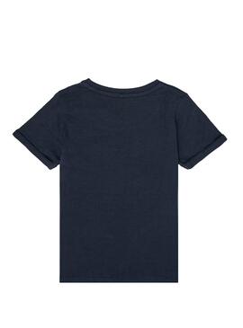 T-Shirt Name It Bow Alling Blu Navy per Bambino