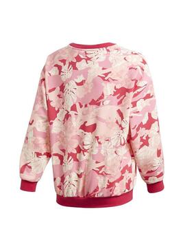 Felpa Adidas Flores Rosa per Bambina