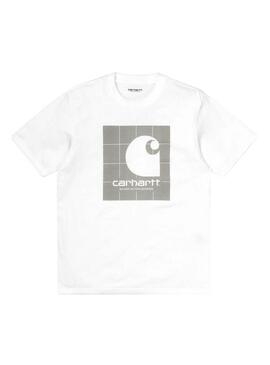 T-Shirt Carhartt Riflettente Bianco per Uomo