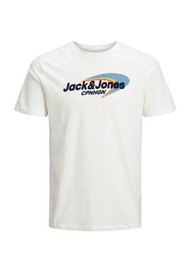 T-Shirt Jack & Jones Workwear  Bianco Uomo