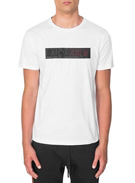 T-Shirt Antony Morato Logo bicolore Bianco Uomo