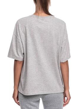 T-Shirt Superdry New York Grigio per Donna