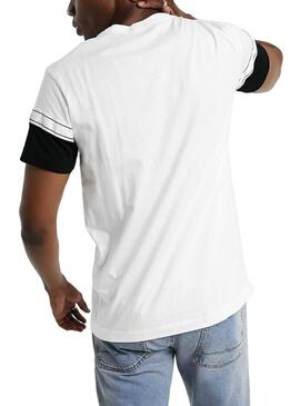 T-Shirt Calvin Klein Blocking Logo Bianco Uomo