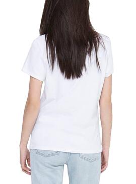 T-Shirt Only Donald Daisy Bianco per Donna