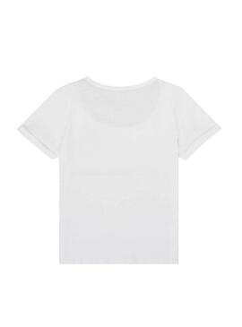 T-Shirt  Name It Bow Alling Bianco per Bambino