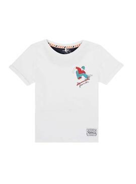 T-Shirt  Name It Bow Alling Bianco per Bambino
