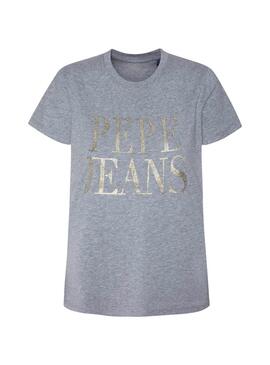 T-Shirt Pepe Jeans Lucila Grigio per Donna