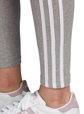 Legging Adidas 3 Stripes Grigio per Donna