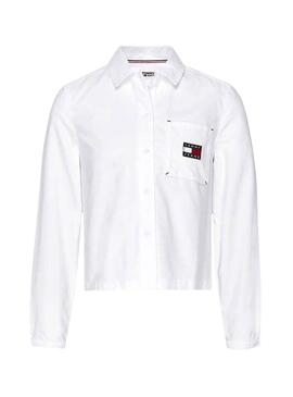 Camicia Tommy Jeans Technic Bianco per Donna