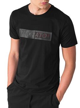 T-Shirt Antony Morato Logo bicolore Nero Uomo