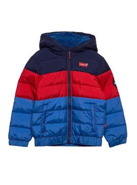 Giubbotto Levis Colore Block Blu Bambino